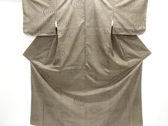 大特価品　未使用品　水輪模様織り出し本場泥大島紬着物アンサンブル(5マルキ)